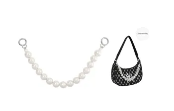 Lan Bao Fan German Velvet Metal Bag Accessories Women's Black Silver