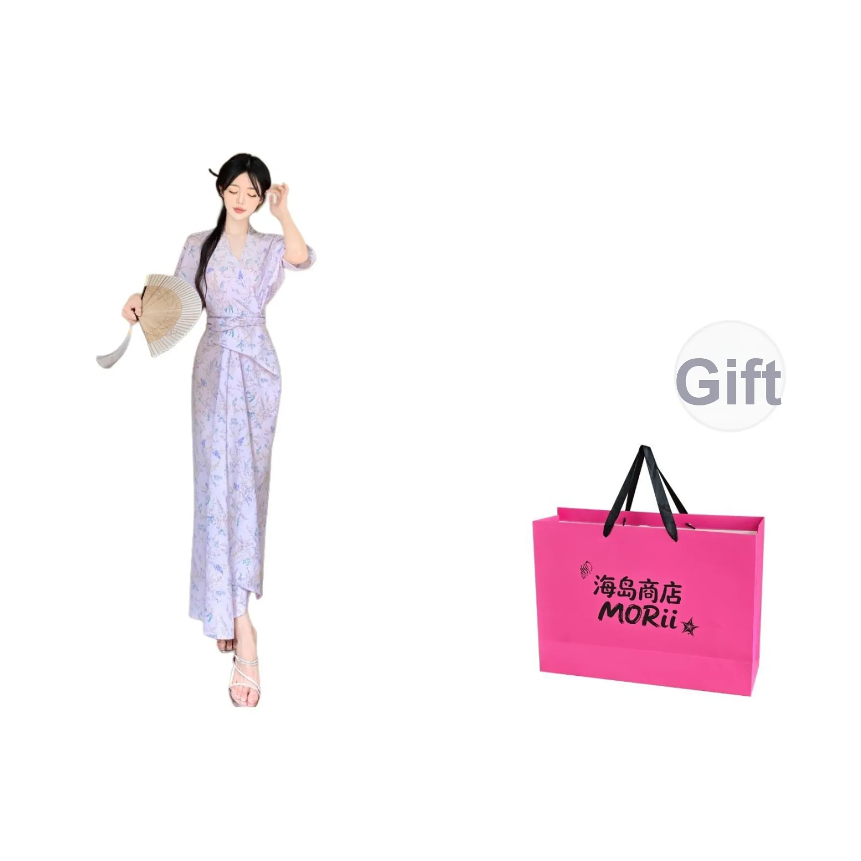 MORii Короткий рукав Платье Женское