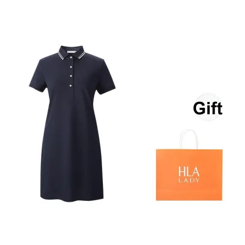 HLA Короткое платье с короткими рукавами женское