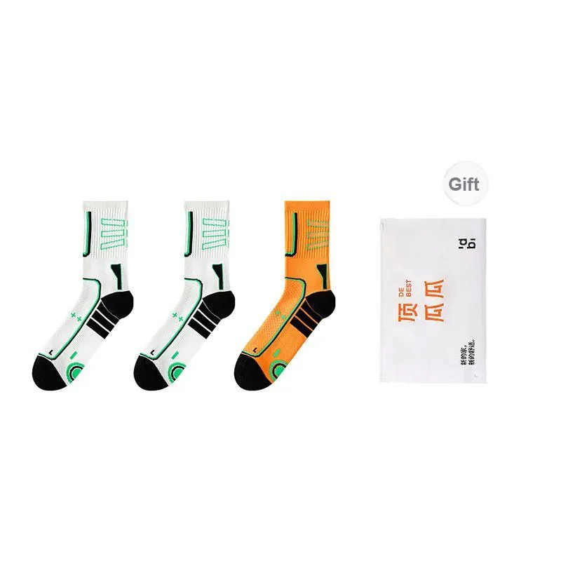 Top Melon Basketball Socks Men's Shopping Bag Combo Set-28