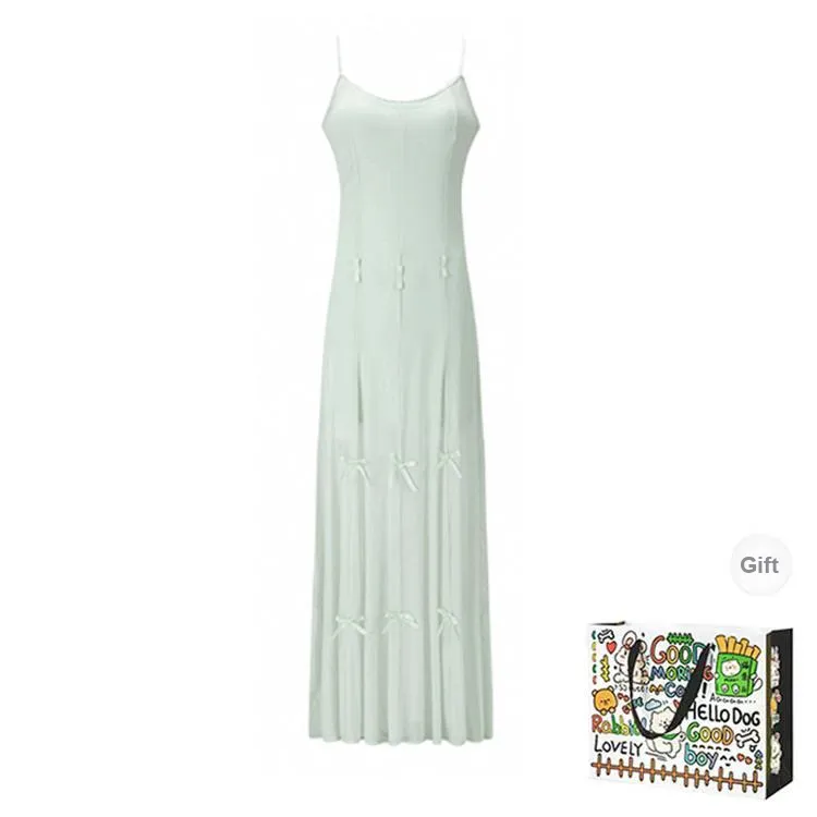 ZVJH Slip Dresses Women's Green Shopping Bag-0