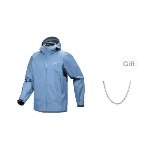 Arcteryx Beta Series Windbreaker Jackets Men Polished Stone Blue