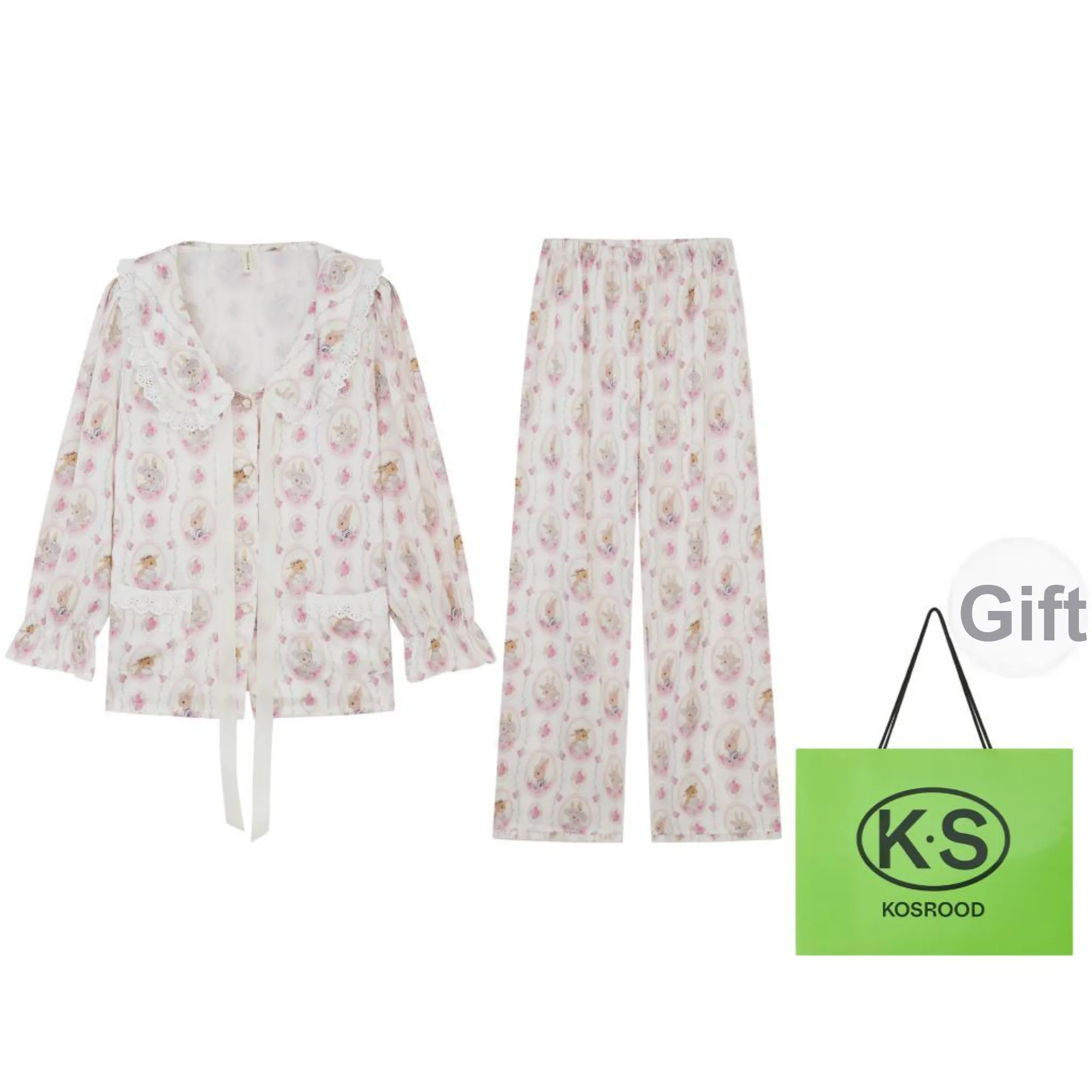 Kosrood Pajama Set Women's Pink