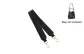 Black Wide Strap 65cm