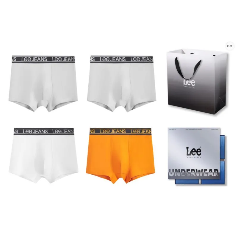 Lee Underpants Men's 4 Pack Box+Shopping Bag-48