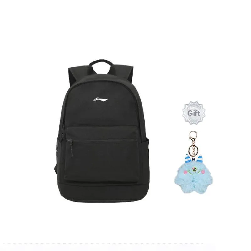 LiNing Sports Life Collection Polyester Backpack Unisex Black-5