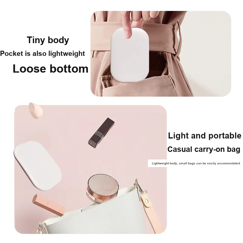 Future Maple With LED Light Make Up Mirrors Tricolor Light HD Refill-5