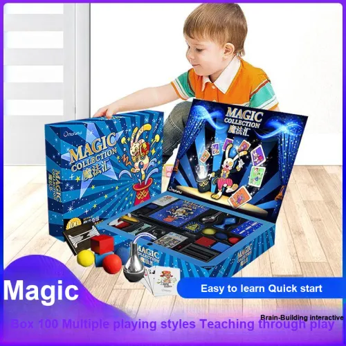 MOFAHUI X Disney Magic Equipment Premium Shock Большая коробка Набор Magic Toy Sponge Boy Poker Card Box Toys