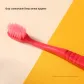 Jin Zhi Yipin Tubas Dazzling Color Soft Bristle Toothbrush Red Green 2 Pcs Set