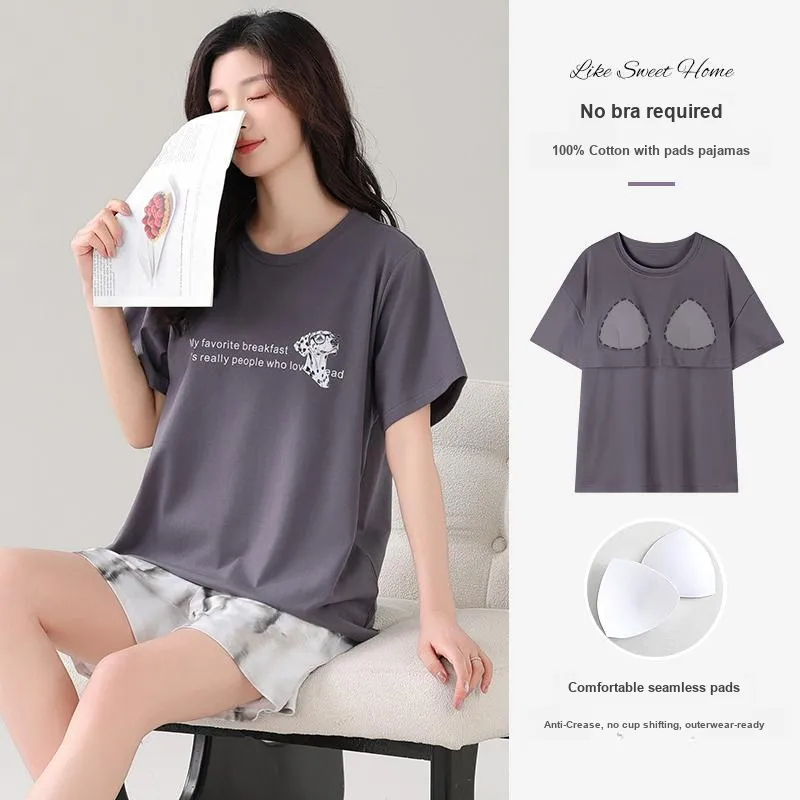FENTENGCARE Pajama Set Women's Gray-2