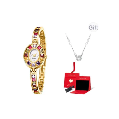 Clip Clop Кварцевый механизм сплав ремешок женские часы белый циферблат