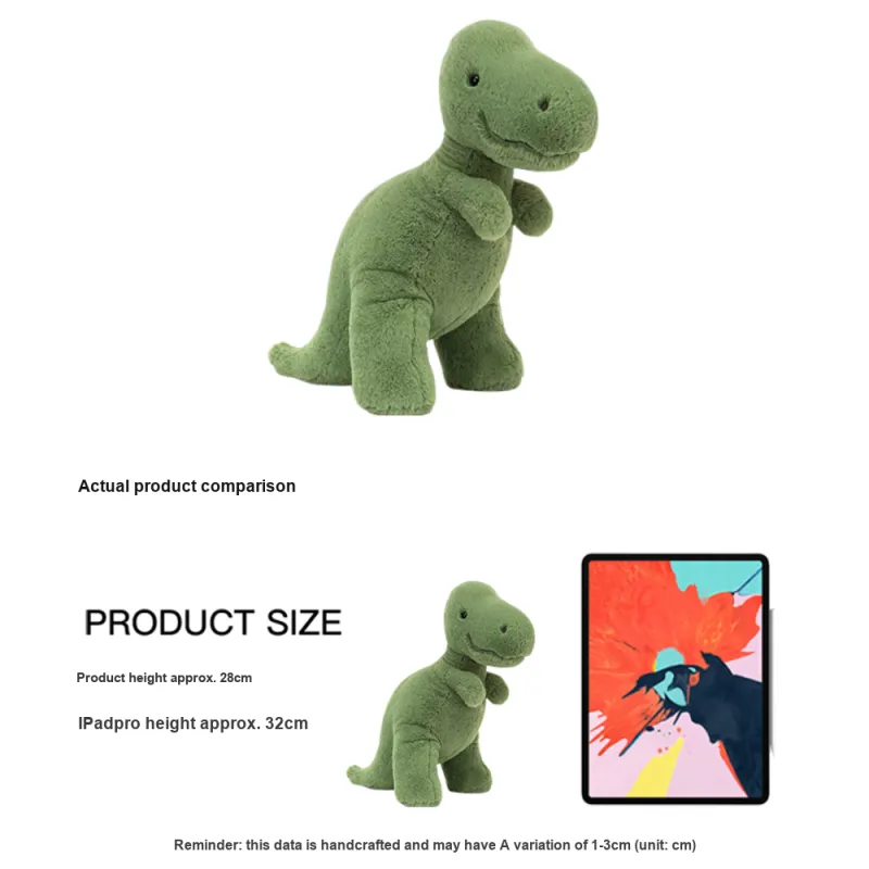 JELLYCAT Fossilly T-Rex Stuffed Animal-3