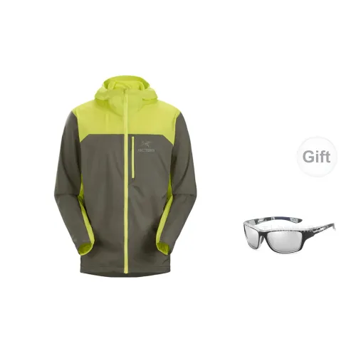 Arcteryx Squamish Windbreaker Jackets Men Misty Green With Free Eyeglasses