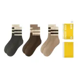 [3 Pack]Gray+Brown+Khaki
