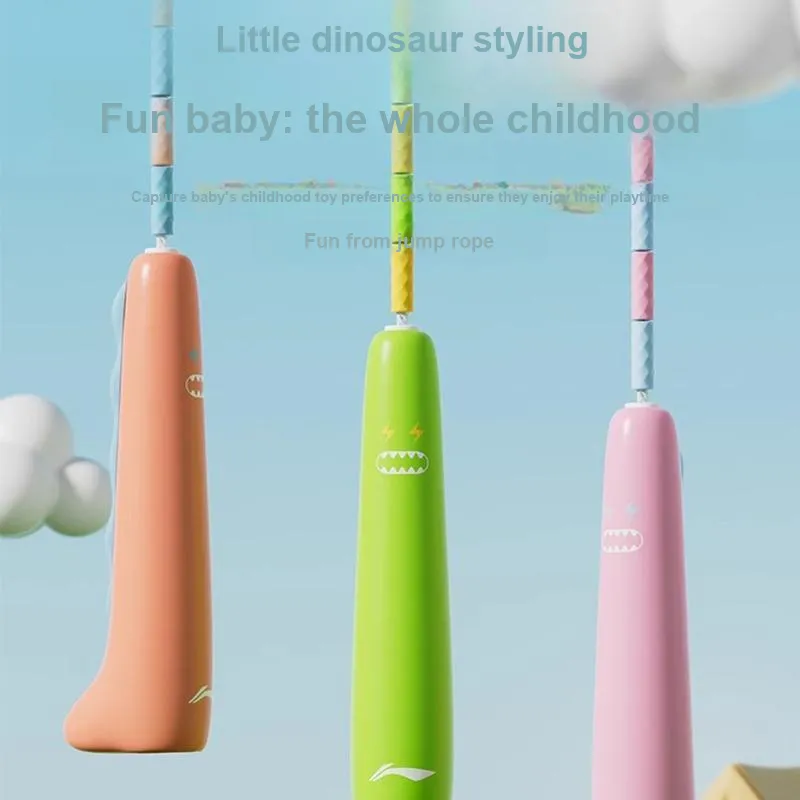 LiNing Fitness Training Non Countable Jump Ropes Kids Twine Material TPE Polyester ABS Handle Material TPU 2.8M-9