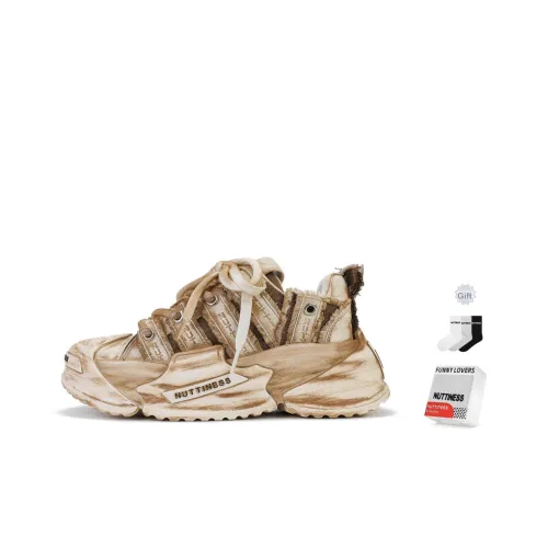 NUTTINESS Оригинальный дизайн Пыль Коллекция Устойчивые к истиранию Низкие Кроссовки для скейтбординга Унисекс Коричневый