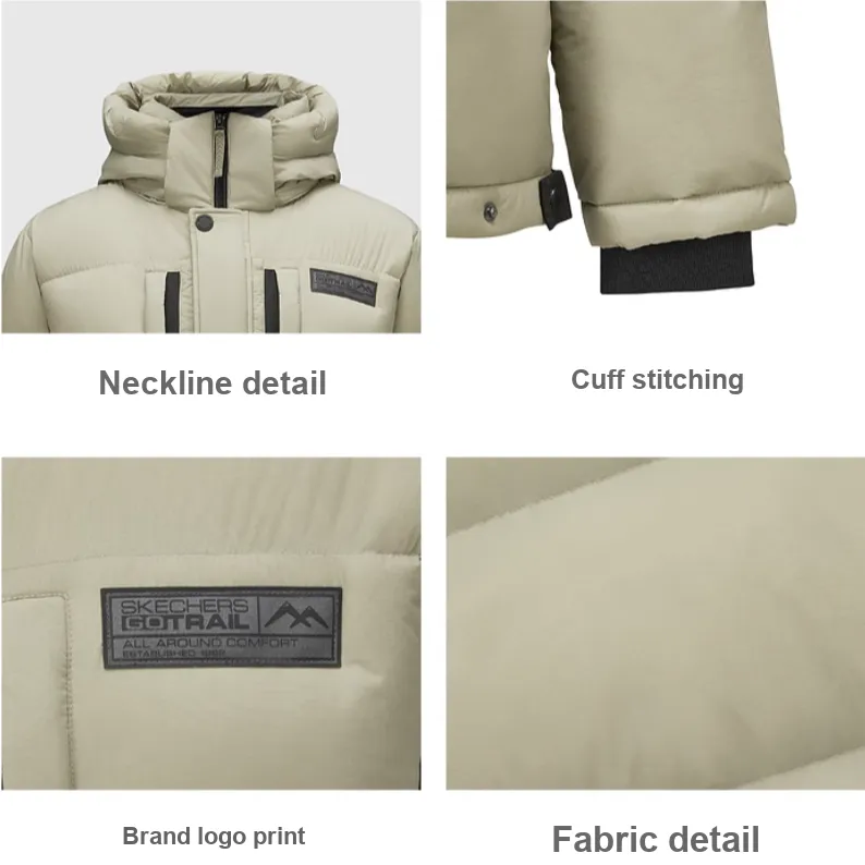 Skechers GO THERM360 ULTRAS Down Jacket Men's Laurel Oak Gray-4