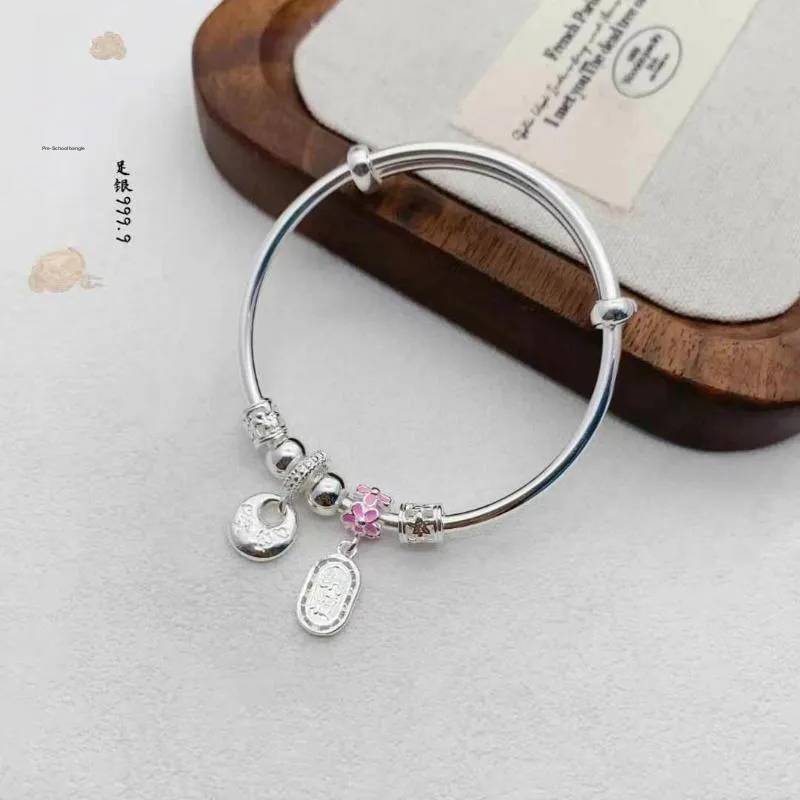 NSAOT 999 Fine Silver Bangles Kids'-1