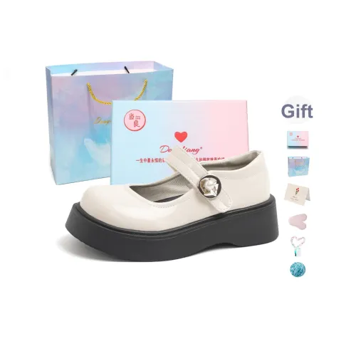 Be Good Британский стиль Повседневные Маленькие Кожаные Туфли Платформа Туфли Мэри Джейн 5 см Женские Набор в Подарочной Коробке