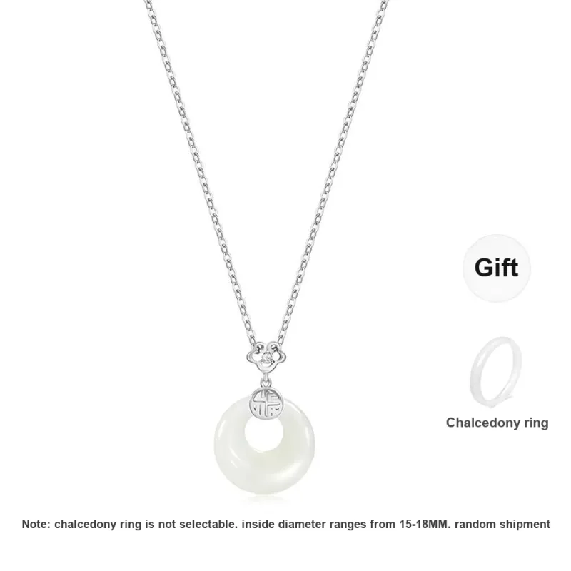 GUDS GAVE Chalcedony Jade Necklaces Unisex-9