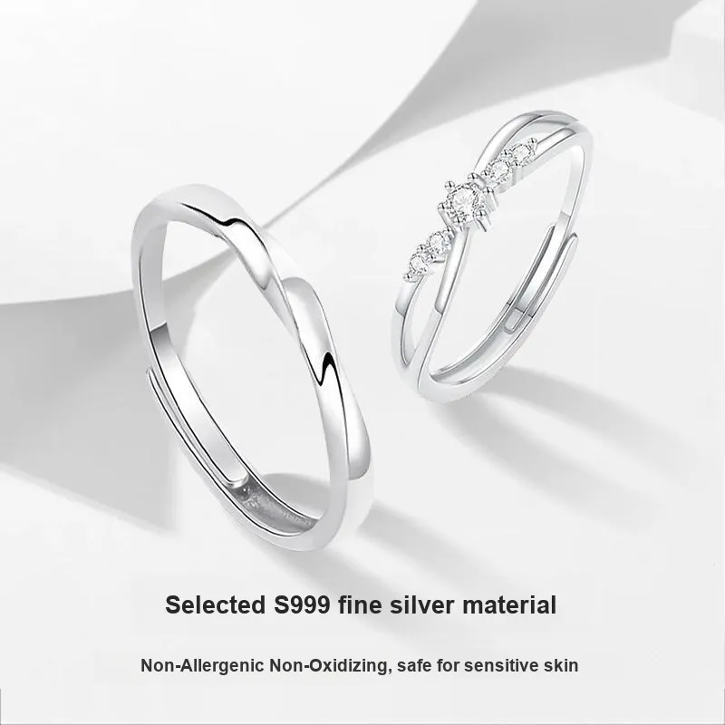 MISS TOOYA S999 Fine Silver Rings Unisex-2