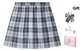 London Time Zone Plaid Skirt
