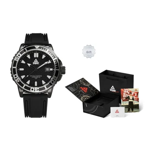 PEAK Автоматический Механический Механизм Нержавеющая Сталь Ремешок Часы Мужские Черный Циферблат