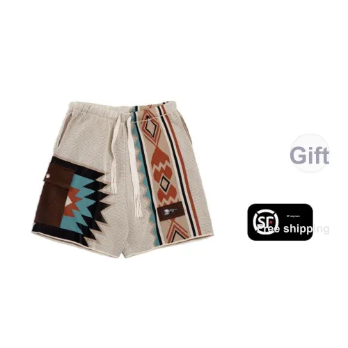 MADEN Indian Collection Повседневные шорты Унисекс Ромб Многоцветный