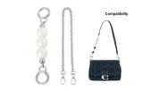 White Color Pearl Extender Chain+O Chain