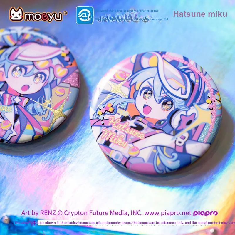 MOEYU Hatsune Miku Badge Miku Tinplate Commemoration Badge Anime Collection Badges-35