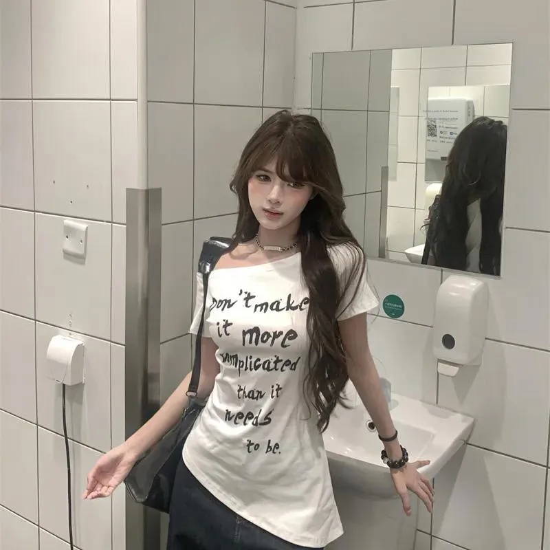 OURUOKE Regular T Shirt Women's-2