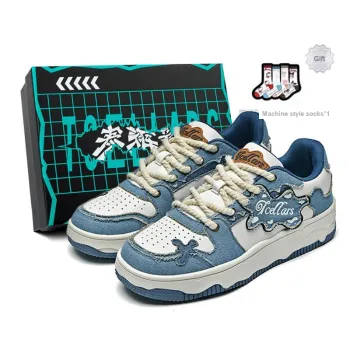 TCELLARS Auspicious Clouds Low Top Skateboard Shoes Unisex Denim Blue Box Limited Edition