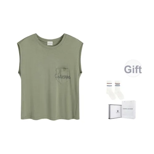 Charlie Luciano T-Shirt Унисекс Зеленый