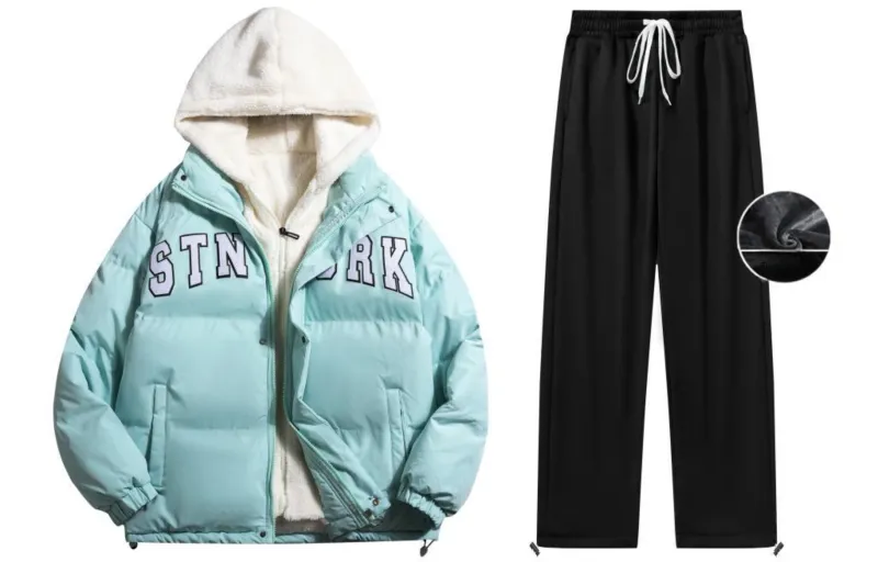STNW Mock Two Piece Set Fall And Winter Unisex-11
