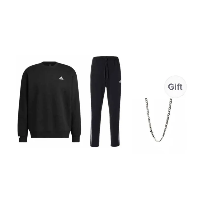 Adidas Sweatshirt Set Unisex Black-0