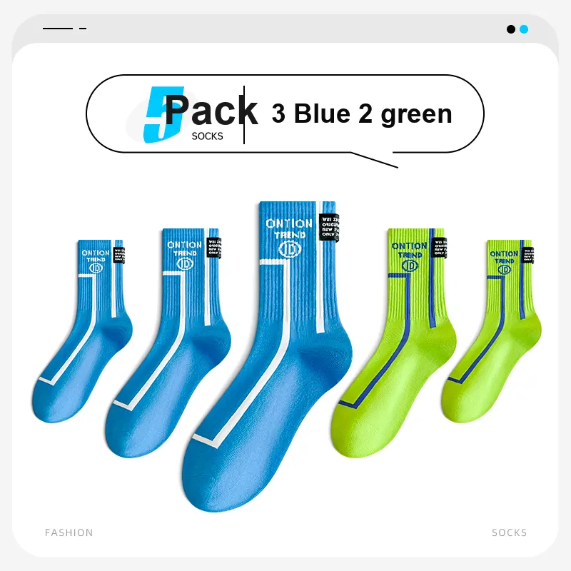 ROBINHOOD Mid Calf Socks Men's 5 Pack-7