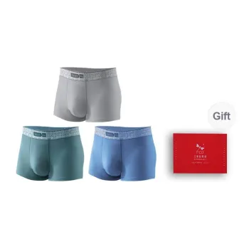 RED DRAGONFLY Cotton Panties Men's 3 Pack Gift Box Set