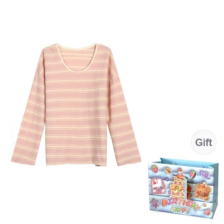 WOWI KCKS Drop Shoulder Sleeve T Shirt Women's Pink-0