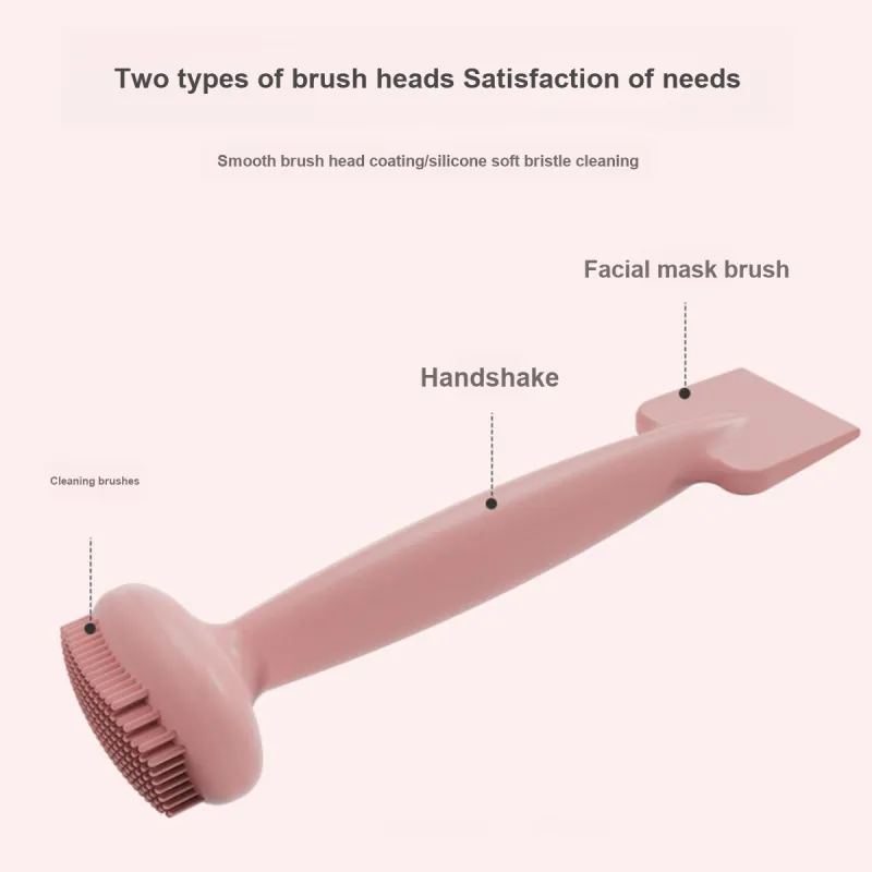 LMLTOP Clay Mask Application Cleaning Massage Facial Cleansing Brushes Dual Head Mask Brush-12