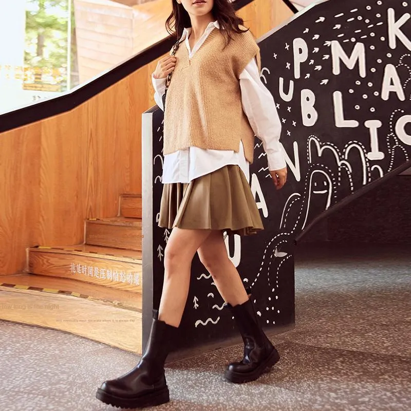 GAP Casual Short Skirts Women's Brown-2