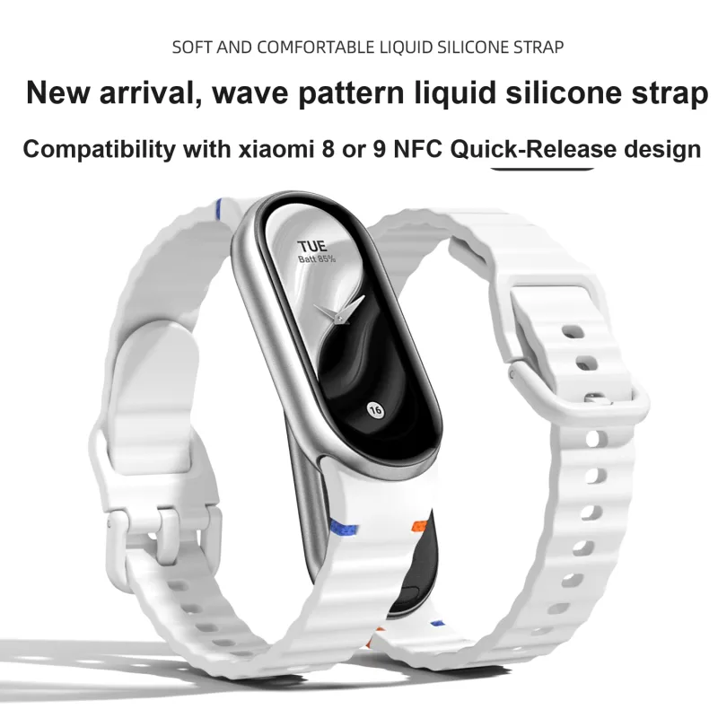 IBOANN Watch Band Xiaomi Compatibility Silicone Material-1
