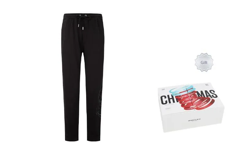 CALVIN KLEIN Year Of The Dragon Limited Series Casual Pants Gift Box Set Unisex Space Black