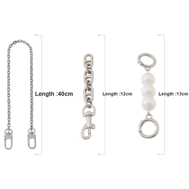 Gloya Metal Bag Accessory Women's Silver-7