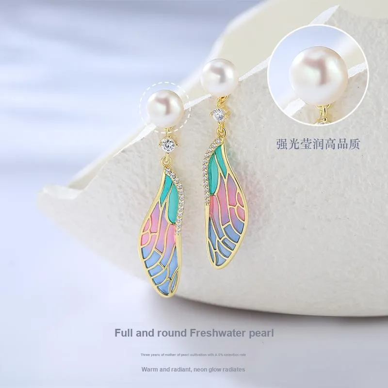 LAOMIAO S925 Silver Stud Earrings Women's-4