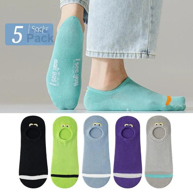 Cotton Gene No Show Socks Men's 5 Pack-21