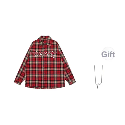 SONDR Красный с ожерельем Женские рубашки