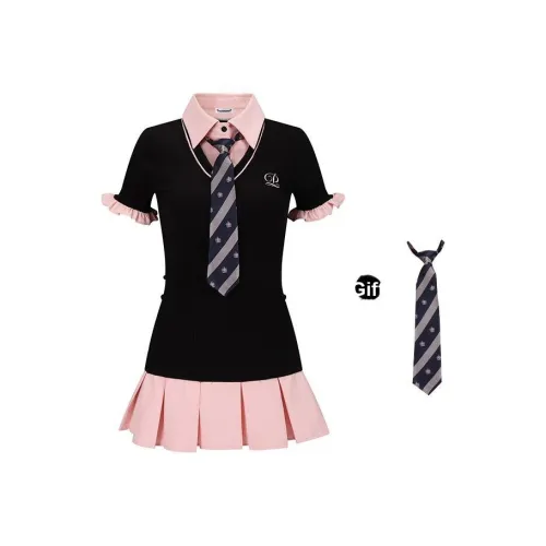 DGOLD Короткое платье с короткими рукавами женское