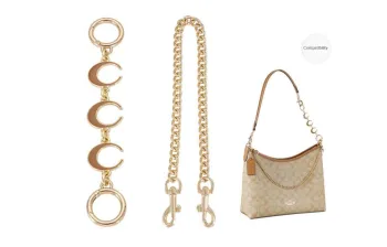 Lan Bao Fan Metal Bag Accessory Women's Gold Tone