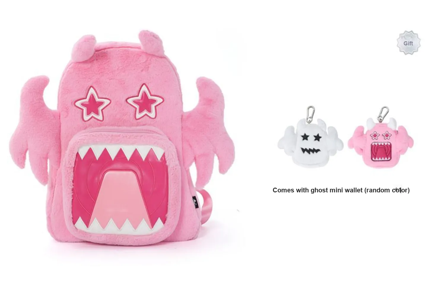 LBPC Polyester Double Backpack Shoulder Bag Large Size Unisex Pink