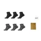 3 Pack Black+3 Pack Dark Gray